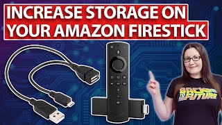 HOW TO ADD AN EXTERNAL DRIVE TO YOUR AMAZON FIRESTICK FOR INCREASED STORAGE [upl. by Madea]