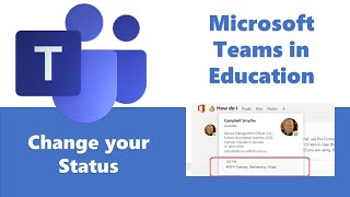 Microsoft Teams  How to set your availability Status [upl. by Diehl186]