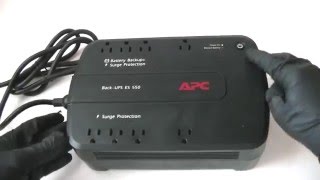 How to replace an APC BackUPS ES 550 Battery [upl. by Eemaj]