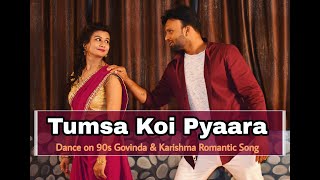 Tumsa Koi Pyaara  90s Govinda amp Karishma Romantic Song  Dance Cover  Choreography Hiten Karosiya [upl. by Ednihek]