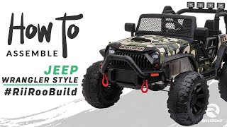 Jeep Wrangler Style Off Road 4x4 24v Electric Kids Ride On Car Assembly Instructions [upl. by Danita783]