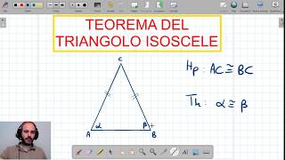 Teorema del triangolo isoscele [upl. by Krein11]