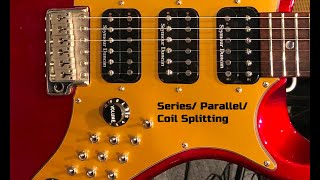 Series Parallel Split Humbucker Pickup Sounds [upl. by Anitnuahs303]