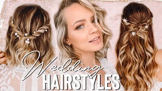 Wedding Hairstyles you can do BY YOURSELF  Kayley Melissa [upl. by Nesyla673]