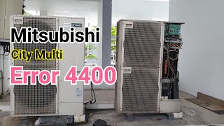 Mitsubishi  how to fault find error code 4400City multi [upl. by Adnavoj]