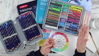 Inktense Pencils vs Inktense Blocks  How To [upl. by Nollahp]