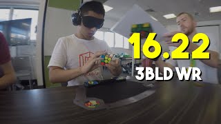 Rubiks Cube Blindfolded World Record  1622 seconds Former [upl. by Marguerita981]