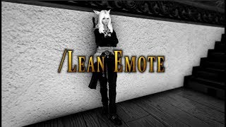 FFXIV Lean Emote  Patch 511 [upl. by Oicnoel172]