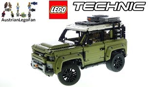 LEGO Technic 42110 Land Rover Defender  Lego Speed Build Review [upl. by Cristobal]