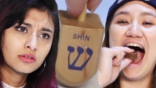 People Play Dreidel For The First Time [upl. by Silden]