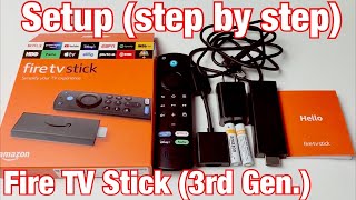 Fire TV Stick 3rd Gen How to Setup step by step 2021 Release [upl. by Irehs]