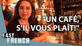 How to Order Coffee in a French Café  Super Easy French 75 [upl. by Anaujait]