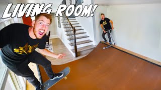 WE BUILT A SKATEPARK IN OUR HOUSE [upl. by Mela569]