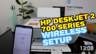 HP Deskjet All In One Printer Learn How To Set Up Connect To WIFI Network [upl. by Haeli]