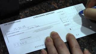 How To Complete A Deposit Ticket [upl. by Nenerb]