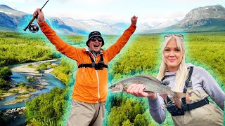 FLY FISHING For Giant Grayling in the Swedish Mountains [upl. by Nonnaihr]