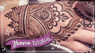 Easy Henna Design for Beginner  Hand Henna [upl. by Annissa]