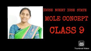 mole concept class 9 from NCERT [upl. by Norward]