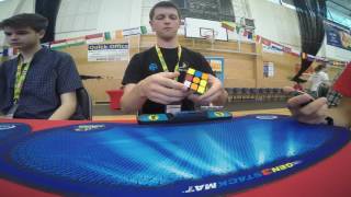 3x3 onehanded former world record average 1070 seconds [upl. by Avot]