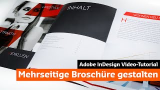 Eine moderne Broschüre mit InDesign gestalten Tutorial  Unboxing [upl. by Leirbaj]