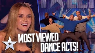 MOST VIEWED DANCE ACTS  Britains Got Talent [upl. by Alah]