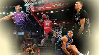 Top 10 Best NBA All Star Dunk Contest Dunks  ALL TIME 1984  2016 [upl. by Neimad799]