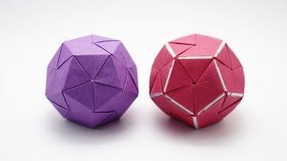 ORIGAMI DODECAHEDRON Jo Nakashima [upl. by Mccowyn]