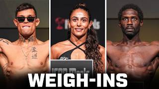 Cannonier vs Borralho Fighter WeighIns  UFC Vegas 96 [upl. by Roleat561]