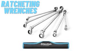 DURATECH Extra Long FlexHead Double Box End Ratcheting Wrench Set Review [upl. by Atinid]