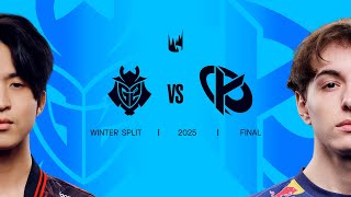 G2 vs KC  2025 LEC Winter Split Playoffs  Split Final [upl. by Forrest]