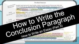 How to Write an Essay Conclusion Paragraph with Worksheet [upl. by Earahs]