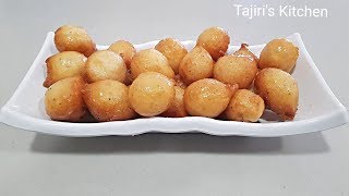 Kaimati Luqaimat Sweet Dumplings Jinsi ya Kupika Kalmati Tamu Sana Tajiris Kitchen [upl. by Atteynod]