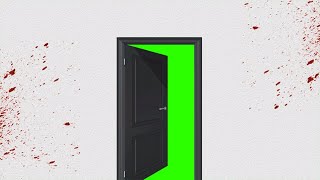 Door Opening 1  Green Screen  Chroma Key [upl. by Tavy]