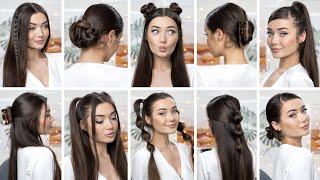 10 EASY HEATLESS BACK TO SCHOOL HAIRSTYLES [upl. by Wrightson]