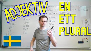 Adjektiv en ett plural [upl. by Rizas]