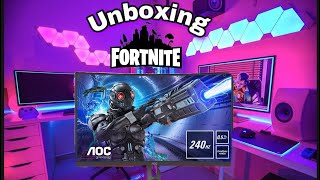 Der Beste 240 hz Gaming Monitor  Unboxing  Fortnite Test   AOC C27G2ZU [upl. by Rafaelia]