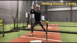 Softball Hitting Circuit  5 Drills [upl. by Bowyer126]