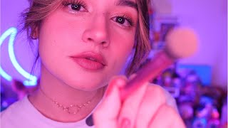 ASMR This WILL Give You TINGLES Doing Your Makeup LayeredMouth Sounds [upl. by Omrelliug]