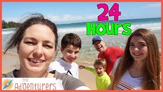 24 Hours On The Beach  That YouTub3 Family I The Adventurers [upl. by Trill]