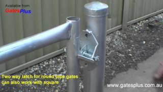 Gate Latch 2 way for round pipe and square [upl. by Drawyah151]