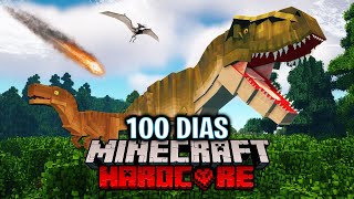 Sobreviví 100 días en un Apocalipsis de DINOSAURIOS en MINECRAFT Hardcore  Esto es lo que pasó [upl. by Nyved]