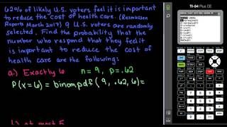 Binomial Probability Using the TI84 [upl. by Tega167]