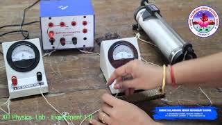 SVSSS XII 12 CBSE Physics Lab  10  Experiment [upl. by Cowles477]