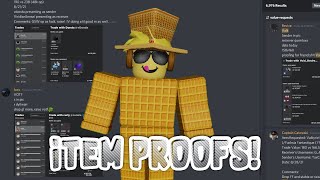 How To Check Proofs For Items  Roblox Trading Advice [upl. by Joline]