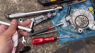 2013 F150 Ecoboost Vacuum Pump Replacement Tips N Tricks [upl. by Orfurd]