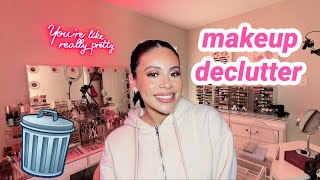 DECLUTTERING amp ORGANIZING MY ENTIRE MAKEUP COLLECTION 🤭 pre spring cleaning [upl. by Ardnuaed]