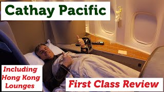 Cathay Pacific First Class Review  Hong Kong First Class Lounges [upl. by Guarino]