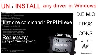 Install any driver in Windows uses Command prompt  Robust way [upl. by Dyol]