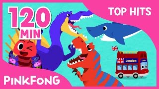 The Best Songs of April 2017  Spinosaurus VS TRex  Compilation  Pinkfong Songs for Children [upl. by Ylrak]