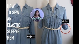 DIY EASY 5 MINUTES SLEEVES ALTERATIONS  SEWING FOR BEGINNERS [upl. by Ennairek]